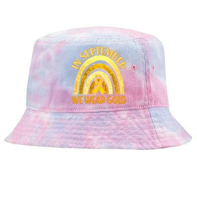 In September We Wear Gold Childhood Cancer Awareness Tie-Dyed Bucket Hat