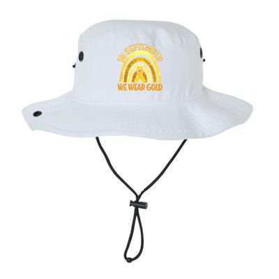 In September We Wear Gold Childhood Cancer Awareness Legacy Cool Fit Booney Bucket Hat