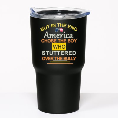 In The End America Chose The Boy Who Stuttered Over The Bully Tumbler