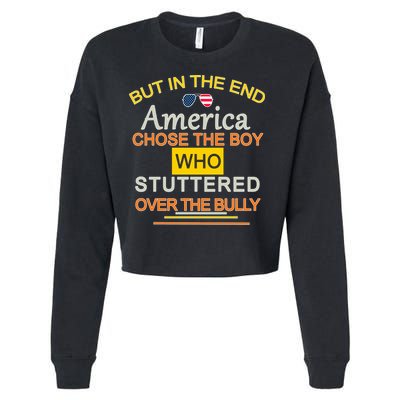 In The End America Chose The Boy Who Stuttered Over The Bully Cropped Pullover Crew