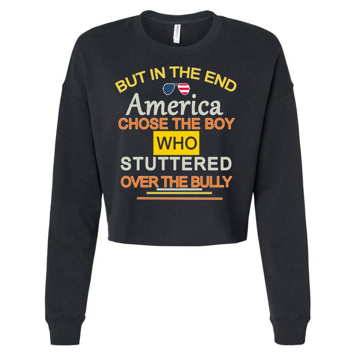 In The End America Chose The Boy Who Stuttered Over The Bully Cropped Pullover Crew