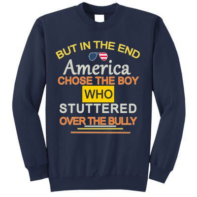 In The End America Chose The Boy Who Stuttered Over The Bully Sweatshirt