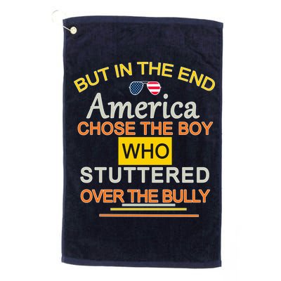 In The End America Chose The Boy Who Stuttered Over The Bully Golf Towel