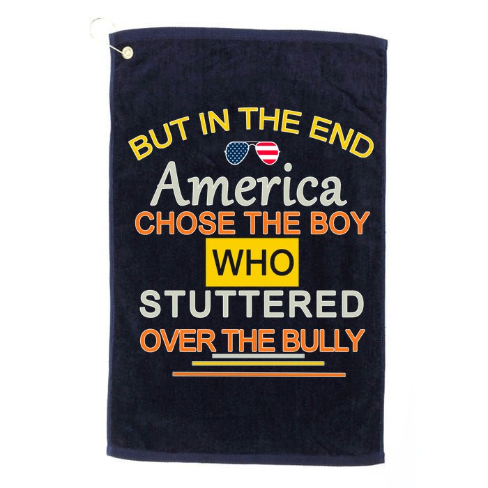 In The End America Chose The Boy Who Stuttered Over The Bully Golf Towel