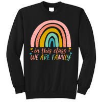 In This Class We Are Family Cute Painted Rainbow Sweatshirt