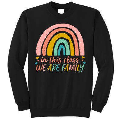 In This Class We Are Family Cute Painted Rainbow Sweatshirt