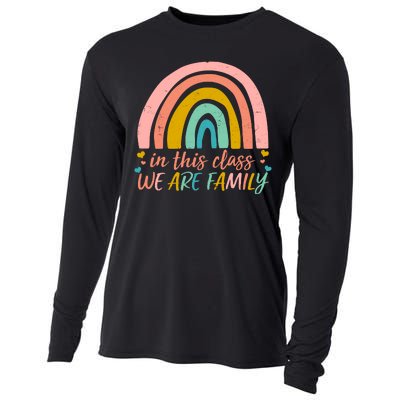 In This Class We Are Family Cute Painted Rainbow Cooling Performance Long Sleeve Crew