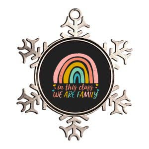 In This Class We Are Family Cute Painted Rainbow Metallic Star Ornament