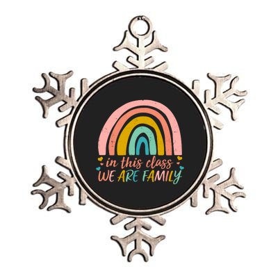 In This Class We Are Family Cute Painted Rainbow Metallic Star Ornament