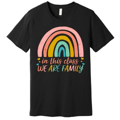 In This Class We Are Family Cute Painted Rainbow Premium T-Shirt