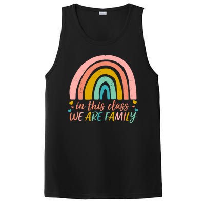 In This Class We Are Family Cute Painted Rainbow PosiCharge Competitor Tank