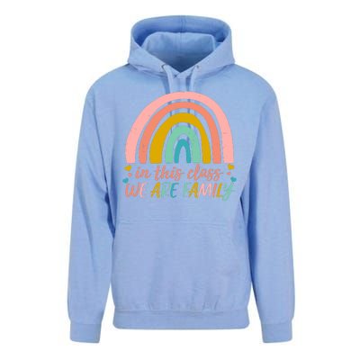 In This Class We Are Family Cute Painted Rainbow Unisex Surf Hoodie