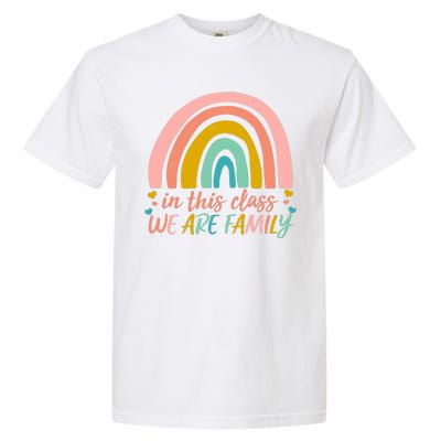 In This Class We Are Family Cute Painted Rainbow Garment-Dyed Heavyweight T-Shirt