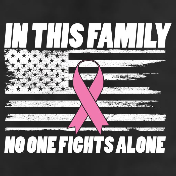 In This Family No One Fights Alone 7 Panel Mesh Trucker Snapback Hat
