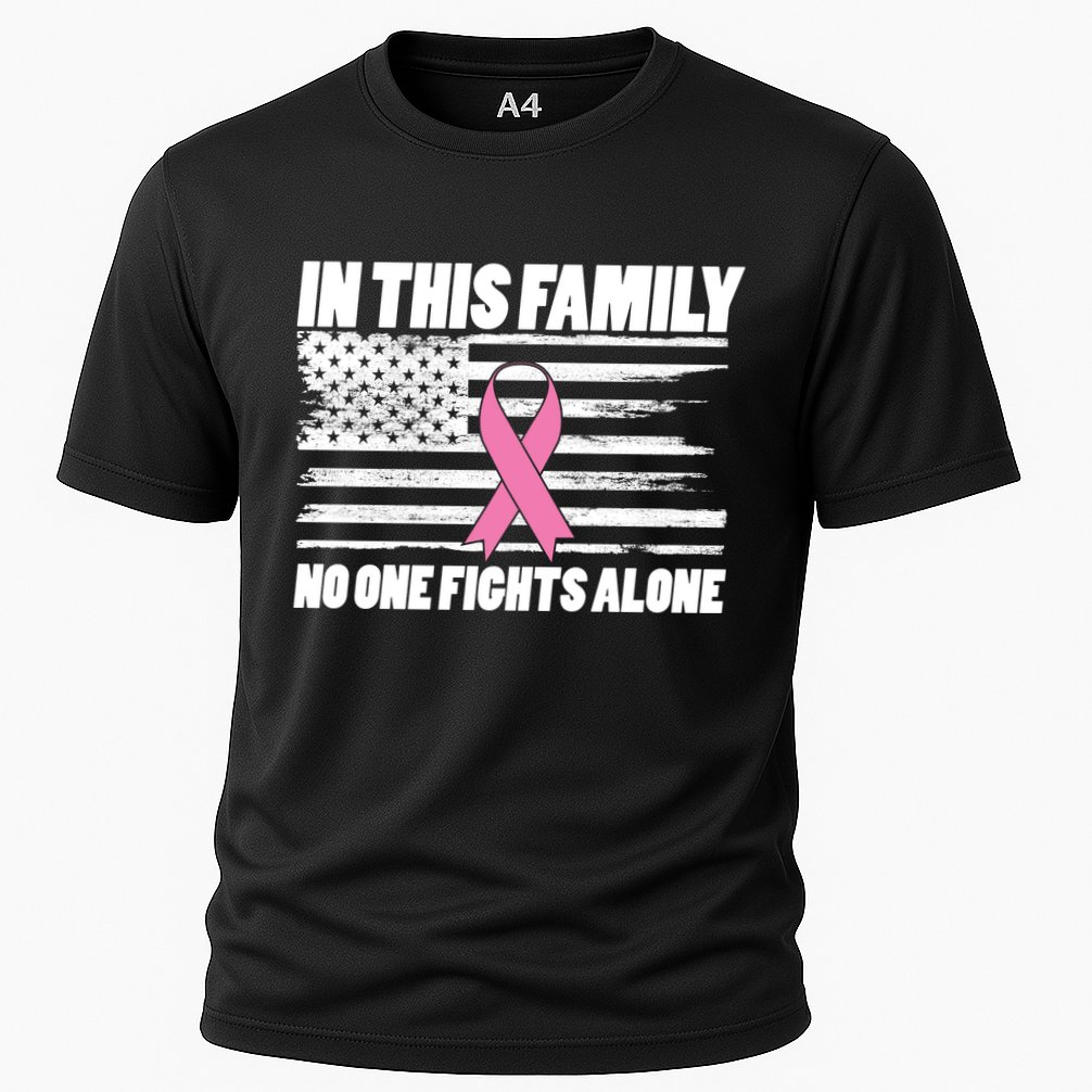 In This Family No One Fights Alone Cooling Performance Crew T-Shirt