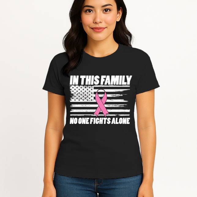In This Family No One Fights Alone Womens T-Shirt