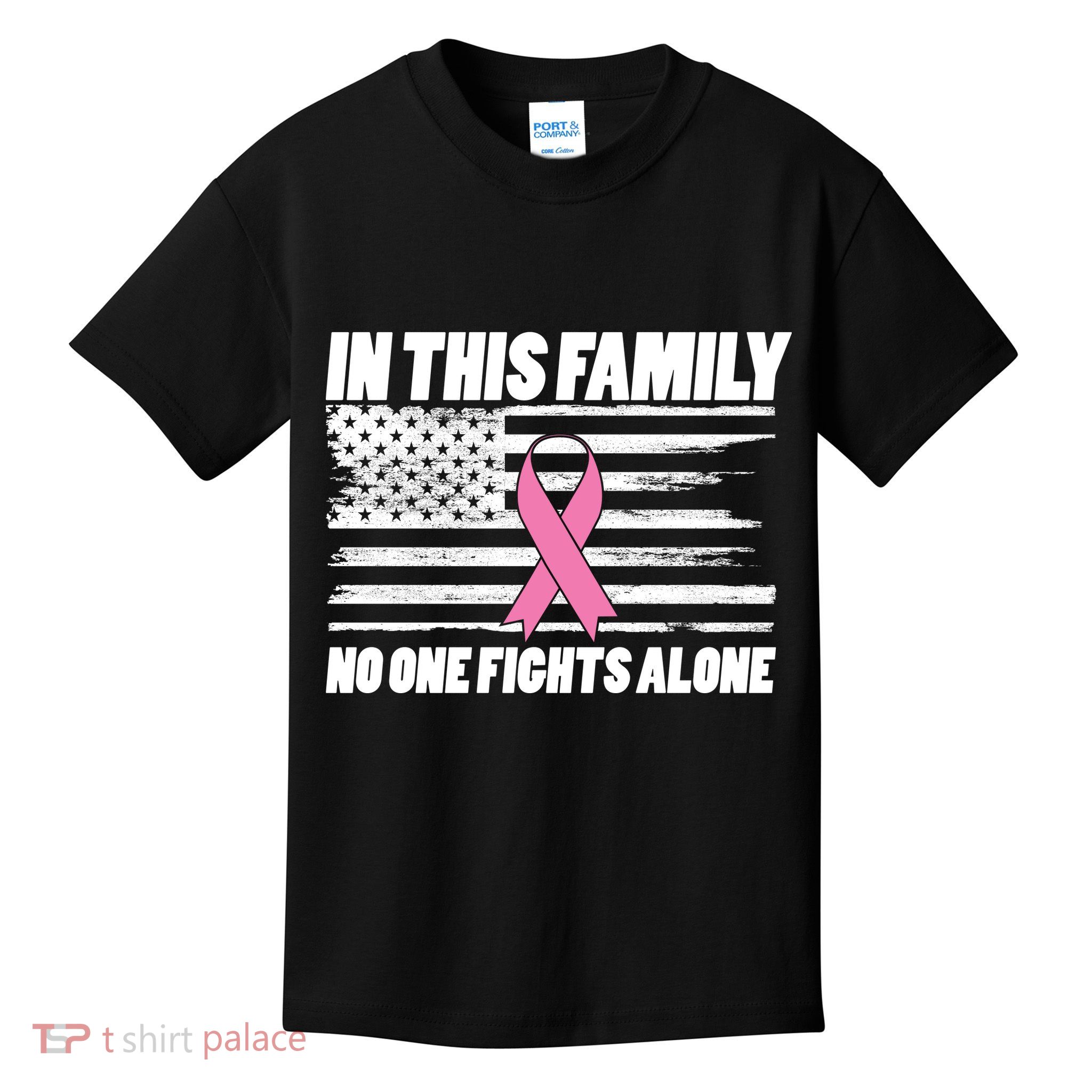 In This Family No One Fights Alone Kids T-Shirt