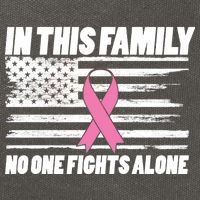 In This Family No One Fights Alone Cotton Canvas Backpack