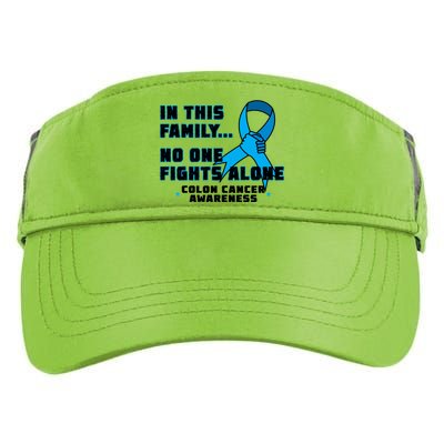 In This Family No One Fights Alone Colon Cancer Adult Drive Performance Visor