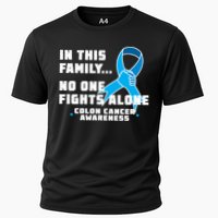 In This Family No One Fights Alone Colon Cancer Cooling Performance Crew T-Shirt