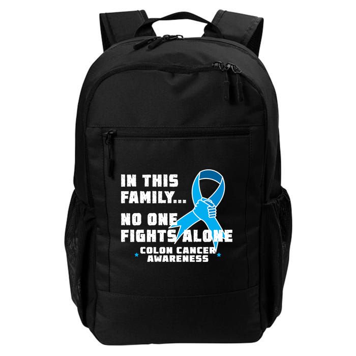In This Family No One Fights Alone Colon Cancer Backpack