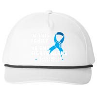 In This Family No One Fights Alone Colon Cancer Snapback Five-Panel Rope Hat