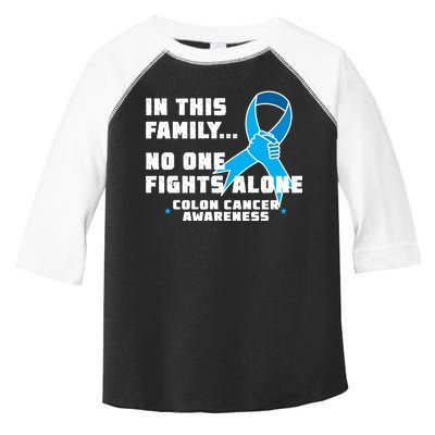 In This Family No One Fights Alone Colon Cancer Toddler Fine Jersey T-Shirt