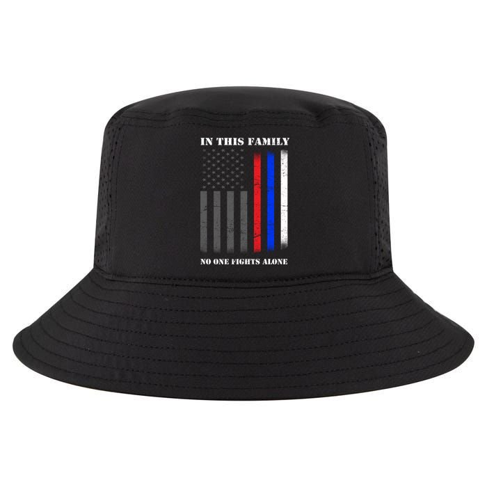 In This Family No One Fights Alone Hero Flag Cool Comfort Performance Bucket Hat