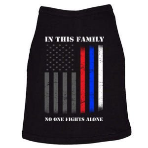 In This Family No One Fights Alone Hero Flag Doggie Tank