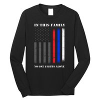 In This Family No One Fights Alone Hero Flag Long Sleeve Shirt