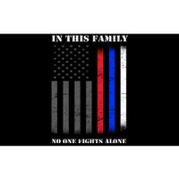 In This Family No One Fights Alone Hero Flag Bumper Sticker