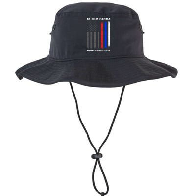 In This Family No One Fights Alone Hero Flag Bucket Hat