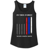 In This Family No One Fights Alone Hero Flag Ladies Essential Tank