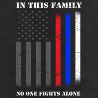 In This Family No One Fights Alone Hero Flag 25L Jumbo Tote