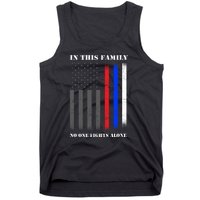 In This Family No One Fights Alone Hero Flag Tank Top