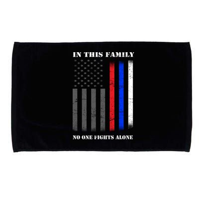 In This Family No One Fights Alone Hero Flag Microfiber Hand Towel