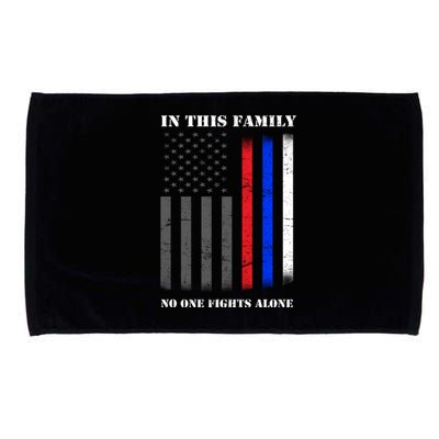 In This Family No One Fights Alone Hero Flag Microfiber Hand Towel