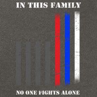 In This Family No One Fights Alone Hero Flag Cotton Canvas Backpack