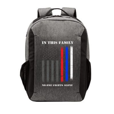 In This Family No One Fights Alone Hero Flag Vector Backpack