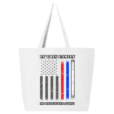 In This Family No One Fights Alone Hero Flag 25L Jumbo Tote