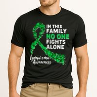 In This Family No One Fights Alone Lymphoma Awareness Cooling Performance Crew T-Shirt