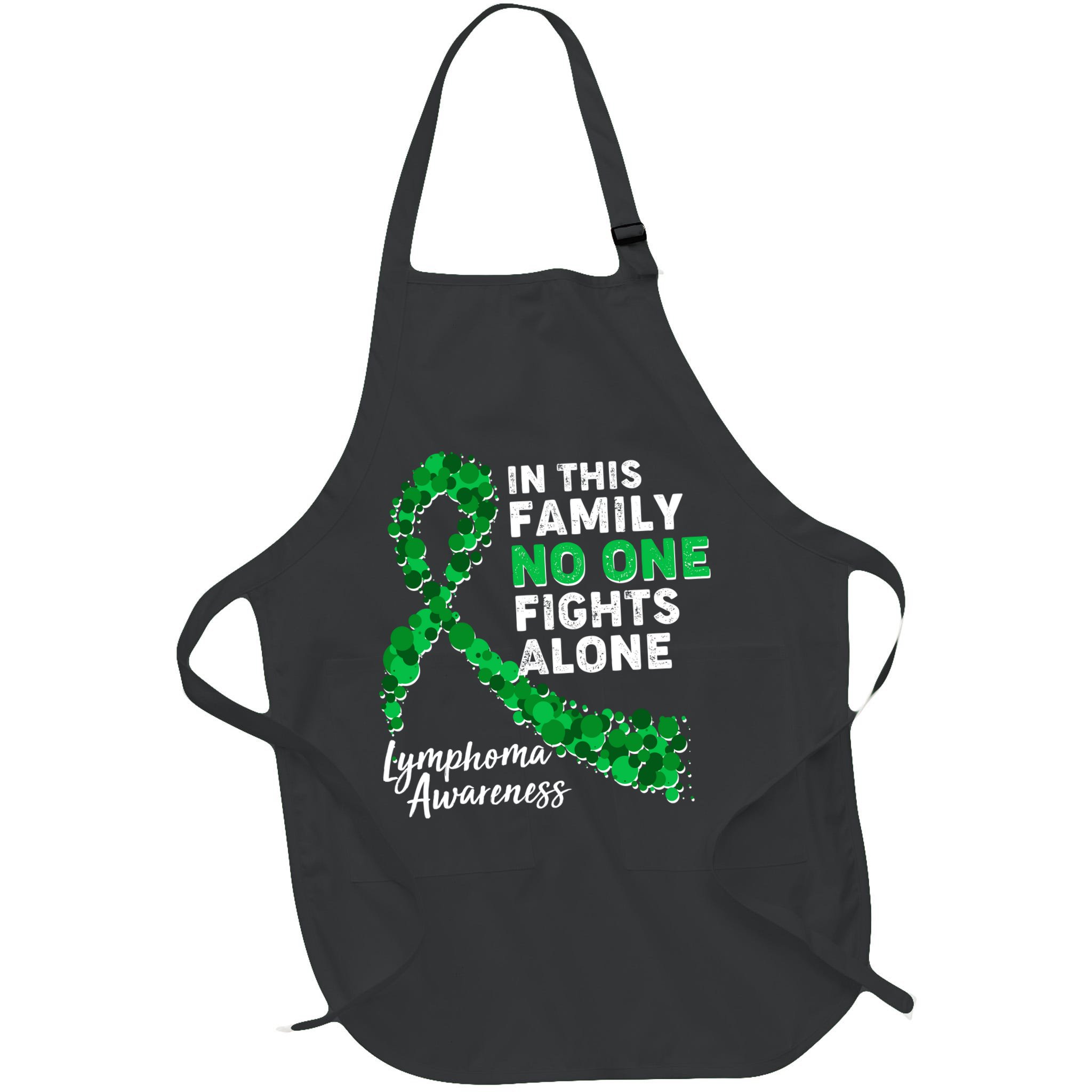 In This Family No One Fights Alone Lymphoma Awareness Apron