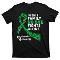 In This Family No One Fights Alone Lymphoma Awareness T-Shirt