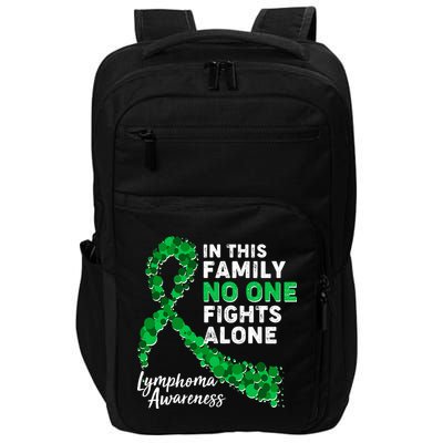 In This Family No One Fights Alone Lymphoma Awareness Impact Tech Backpack