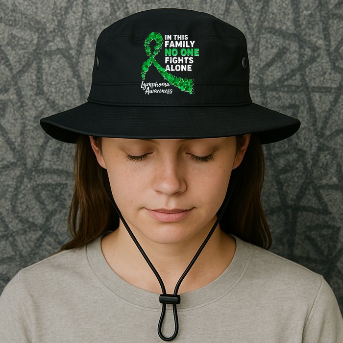 In This Family No One Fights Alone Lymphoma Awareness Bucket Hat