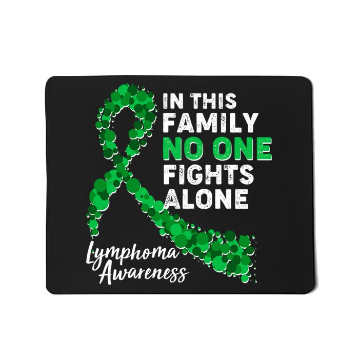 In This Family No One Fights Alone Lymphoma Awareness Mousepad