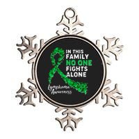 In This Family No One Fights Alone Lymphoma Awareness Metallic Star Ornament