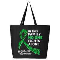 In This Family No One Fights Alone Lymphoma Awareness 25L Jumbo Tote