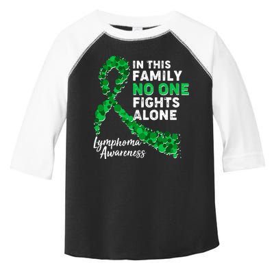 In This Family No One Fights Alone Lymphoma Awareness Toddler Fine Jersey T-Shirt