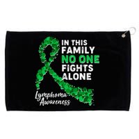 In This Family No One Fights Alone Lymphoma Awareness Grommeted Golf Towel